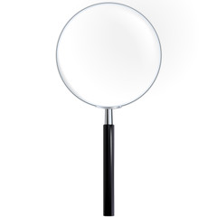 Magnifier with true transparency