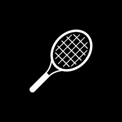 The tennis icon. Game symbol. Flat