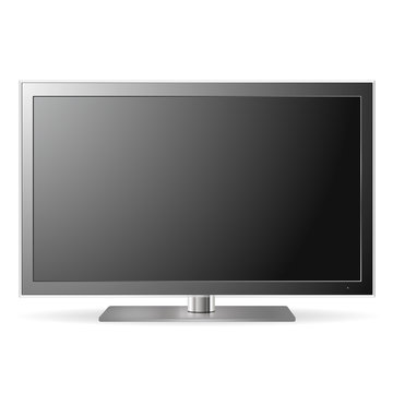 LCD TV set with reflection