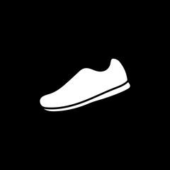The sneaker icon. Shoes symbol. Flat