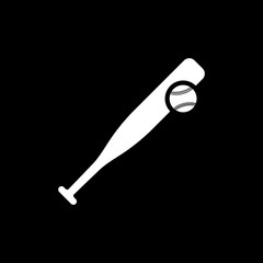 Baseball icon. Game symbol. Flat