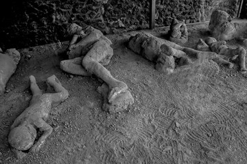 Pompeii victims - obrazy, fototapety, plakaty
