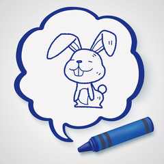 rabbit doodle