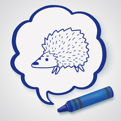 hedgehog doodle