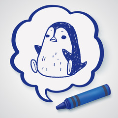 penguin doodle