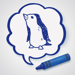 penguin doodle
