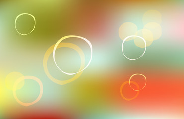 Primitive spring simple retro pattern