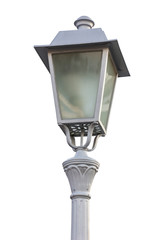 Fototapeta na wymiar Vintage street light ( lamp) isolated