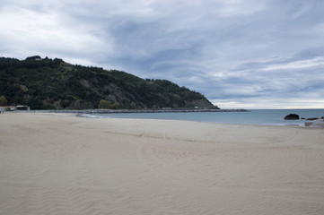 Playa en la costa vasca