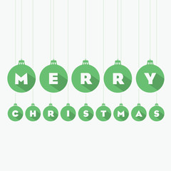 Green Christmas decorative balls