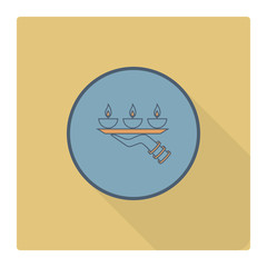 Diwali. Indian Festival Icon