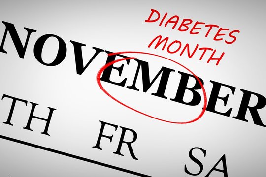 Composite image of diabetes month