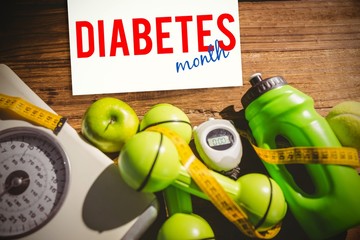 Composite image of diabetes month