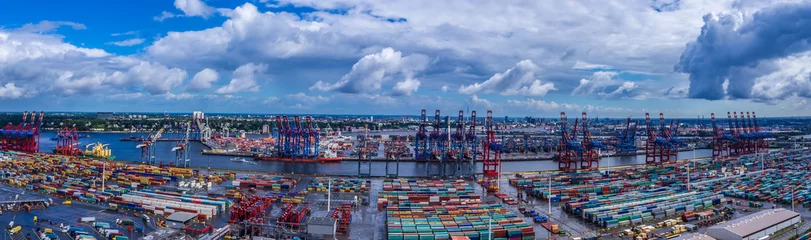 Panorama Luftbild Hafen Hamburg  © TimSiegert-batcam