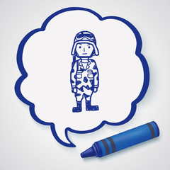 soldier doodle