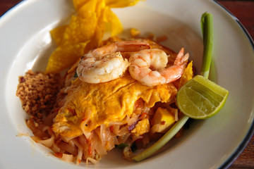 Thai fried Noodles with prawn