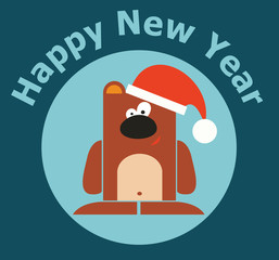New Year Bear Icon
