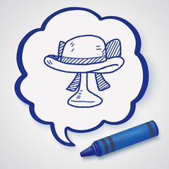 woman hat doodle