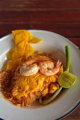 Thai fried Noodles with prawn