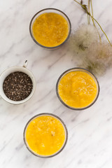 Chocolate chia seeds pudding