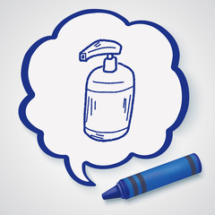 cleaner bottle doodle