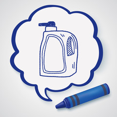 cleaner bottle doodle