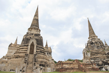 Fototapeta premium Pagoda old former capital of Thailand