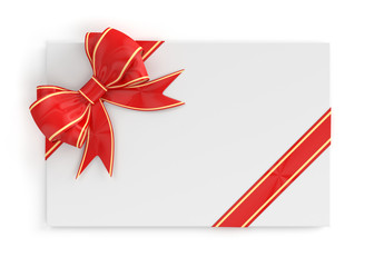 biglietto con fiocco