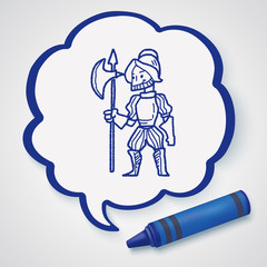 knight doodle
