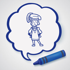 medieval people doodle