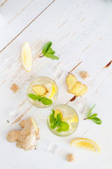 Ginger lemonade ingredients