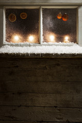 christmas decoration on a window 31