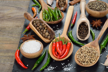 Various spices and seasonings