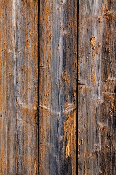 Old devastated wood wall