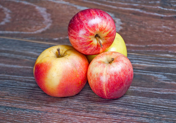 Some apples on the table