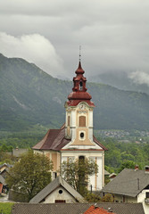 Fototapeta na wymiar Church of Saint George in Zasip. Slovenia 