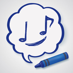 music note doodle