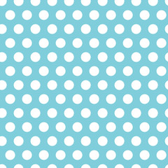 Polka dot white and blue pattern