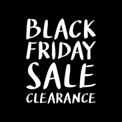 Fototapeta premium Black Friday sale inscription design template. Black Friday banner. Vector illustration