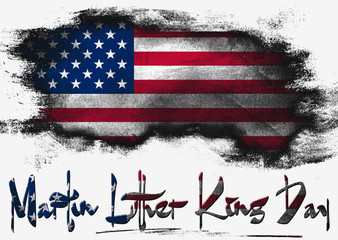 Flag of United States, USA Martin Luther King Day