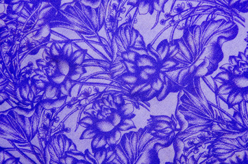 abstract flora cloth pattern