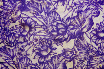 abstract flora cloth pattern