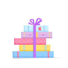 Obraz premium Stack of colorful books