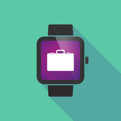 Smart watch vector icon with  a breiefcase