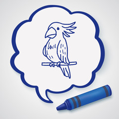 parrot doodle