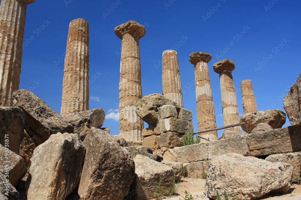 Wall mural The Valley of the Temples, Agrigento, Sicily, Italy