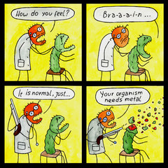 Comic Strip Black Humor