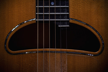 Obraz premium Acoustic Guitar Hole