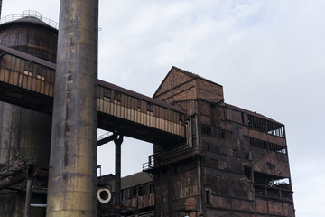 Old abandoned factory with chimney © lapis2380