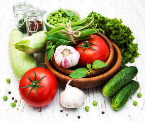 various vegetables